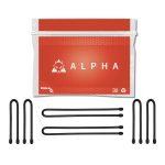 Custom Nite Ize® Gear Tie Kit Black - 4