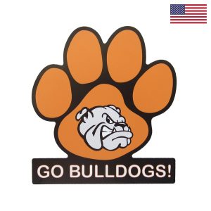 Custom Paw Shaped Magnet with Banner