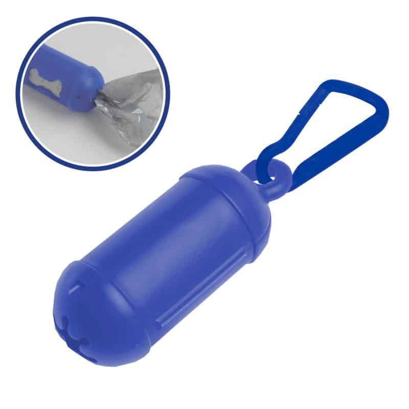 Custom Pet Bag Dispenser with Carabiner Clip - 1 Color Imprint - 3