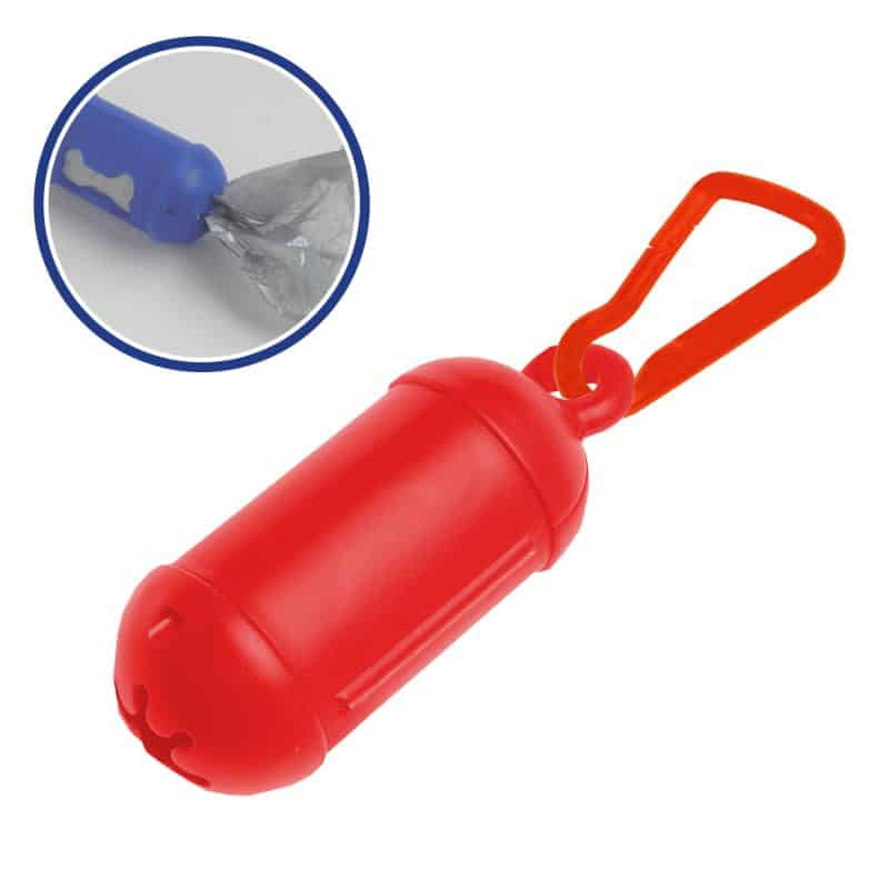 Custom Pet Bag Dispenser with Carabiner Clip - 1 Color Imprint - 6