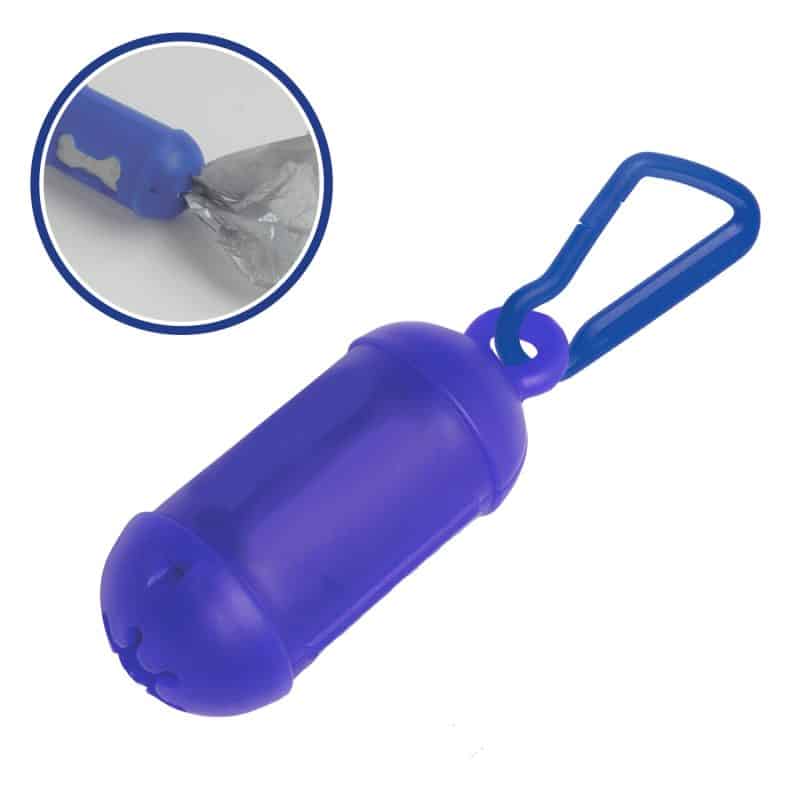 Custom Pet Bag Dispenser with Carabiner Clip - 1 Color Imprint - 8