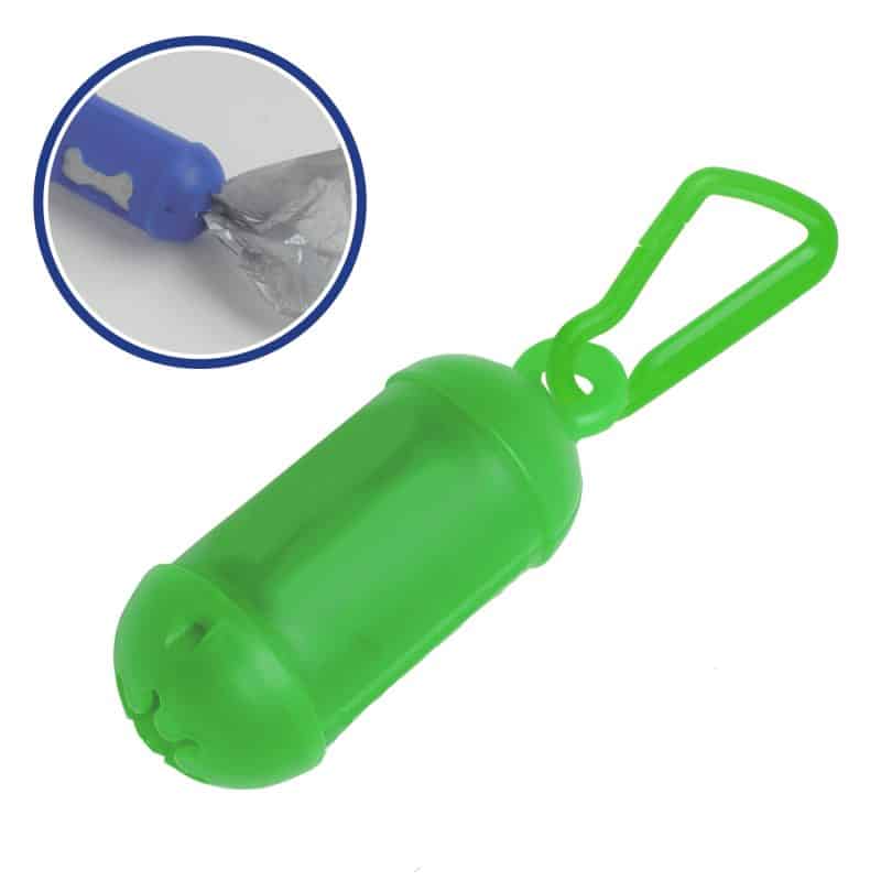 Custom Pet Bag Dispenser with Carabiner Clip - 1 Color Imprint - 9