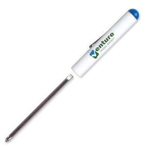 Custom Pocket Screwdriver Reversible Flat Blade + Button Top FC