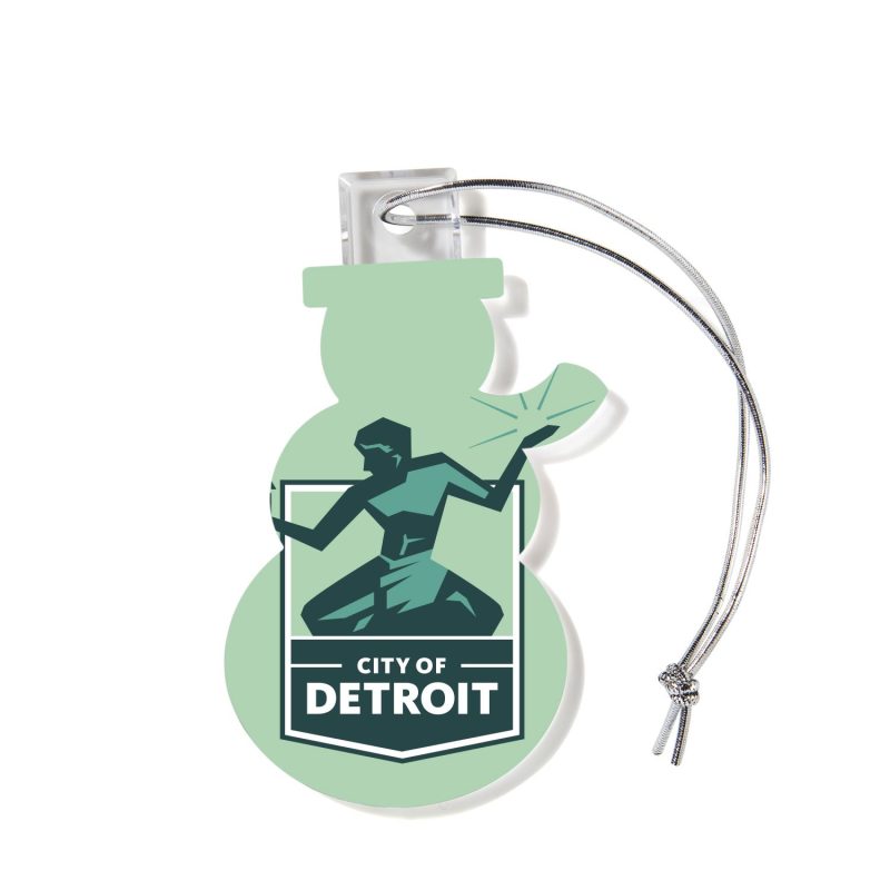 Custom Snowman Shaped USA Made Acrylic Ornament - 1