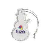 Custom Snowman Shaped USA Made Acrylic Ornament