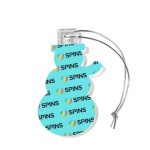 Custom Snowman Shaped USA Made Acrylic Ornament - 3