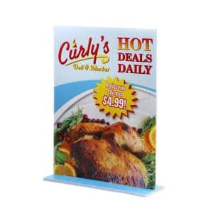 Custom Standee Tabletop Sign - 8.5"x11"