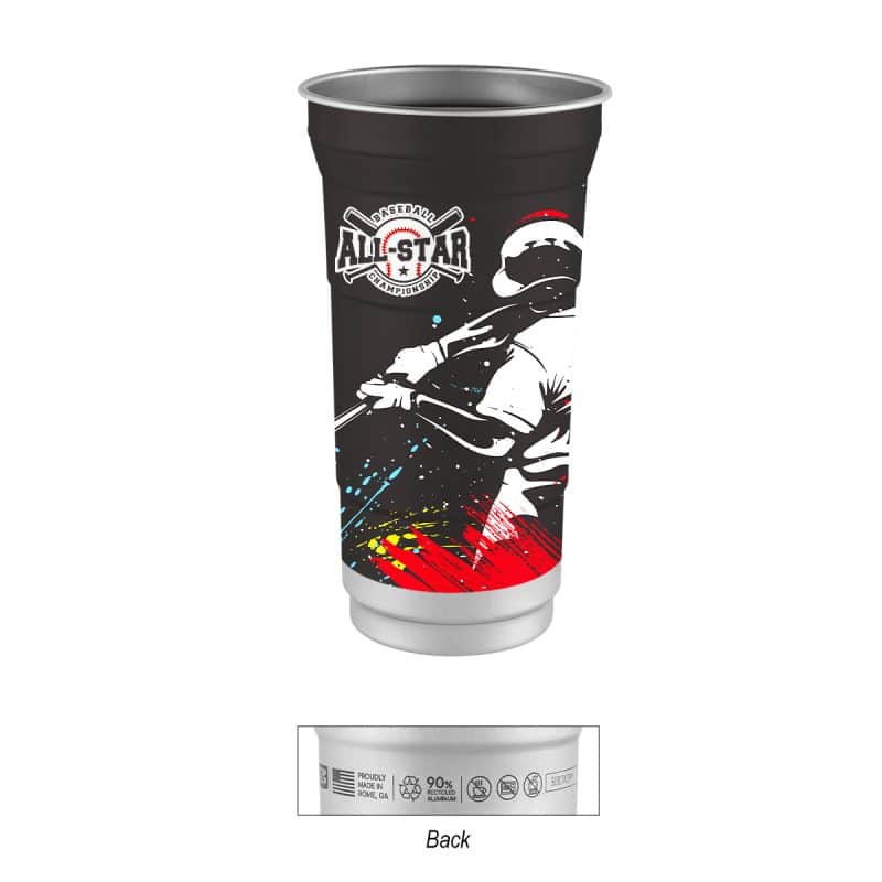 Custom Top Cup By Ball™ 12 Oz. Full Color Aluminum Cup