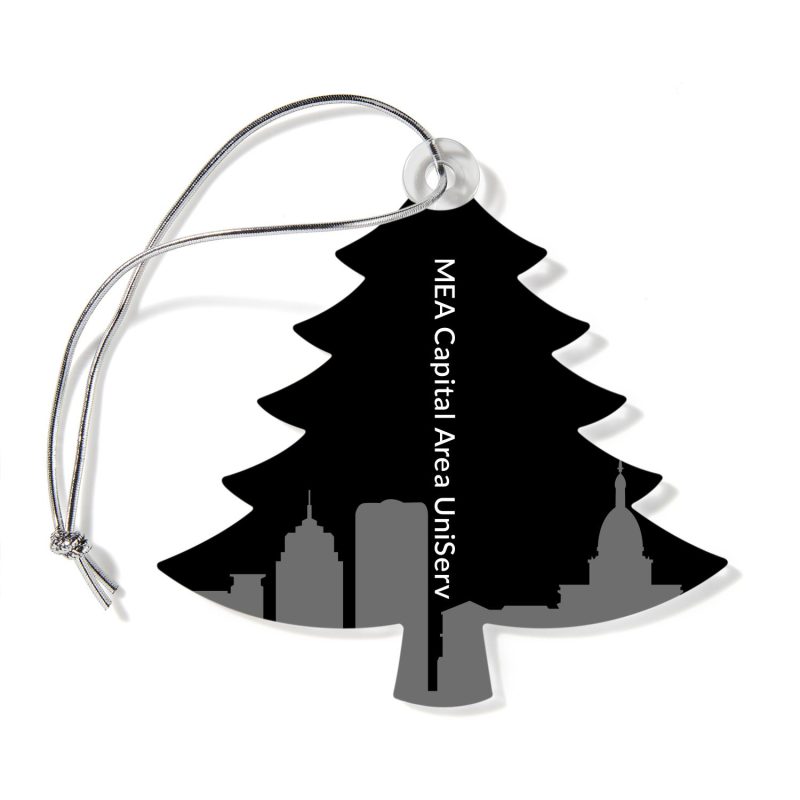 Custom Tree Shaped USA Made Acrylic Ornament - 1