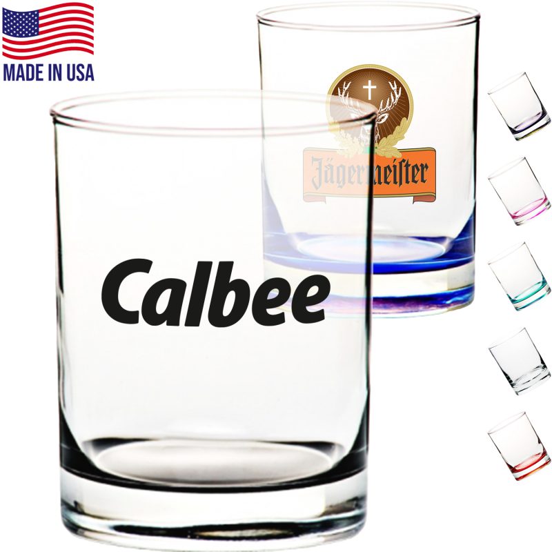 Custom 13.5 oz. USA Made Libbey Rocks Glasses w/ Heavy Base