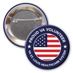 Custom 2-1/2 Diam Round Button w/Pin