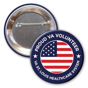 Custom 2-1/2 Diam Round Button w/Pin