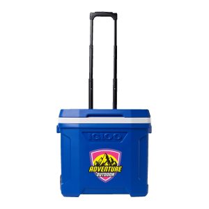 Custom 28 Qt. Igloo® Profile II Roller Cooler (Majestic Blue)