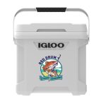 Custom 30 Qt. Igloo® Latitude Marine Ultra Cooler (White/Moonscape Gray)