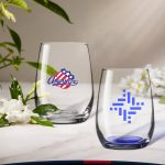 Custom 6.25 oz. Libbey Clear Stemless Glasses - 2
