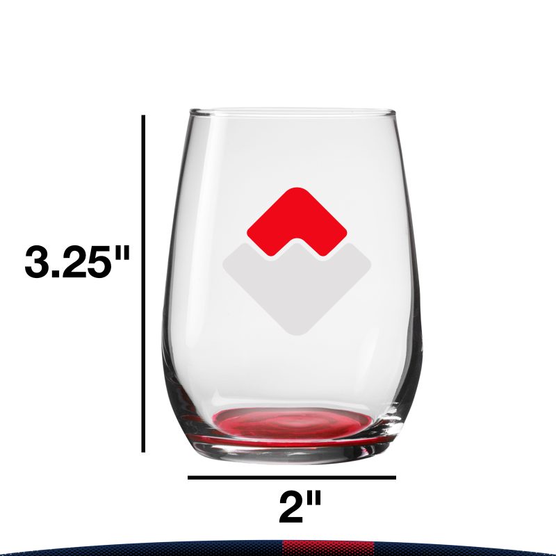 Custom 6.25 oz. Libbey Clear Stemless Glasses - 3