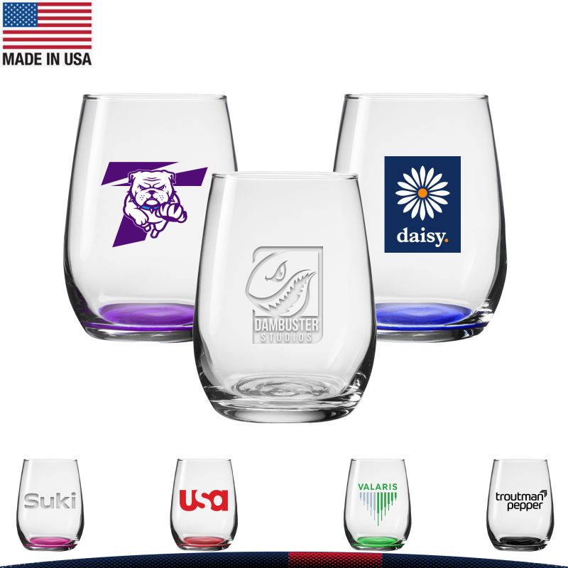 625-oz-Libbey-Clear-Stemless-Glasses-UBGW6JZ Custom 6.25 oz. Libbey Clear Stemless Glasses