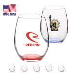 Custom 6.25 oz. USA Made Libbey Stemless Taster Glasses W/ Custom Logo