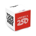 Custom America 250 TM Adhesive Cube | 3 3/8" x 3 3/8" x 3 3/8" | Full Color - 2