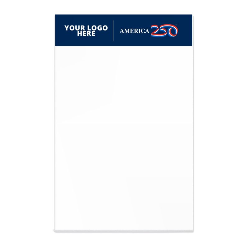 Custom America 250 TM Scratch Pad | 5 1/4" x 8 1/4" | 50 Sheet - 2