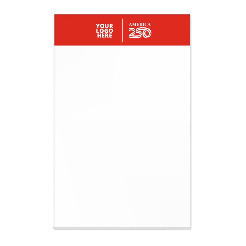 Custom America 250 TM Scratch Pad | 5 1/4" x 8 1/4" | 50 Sheet - 3