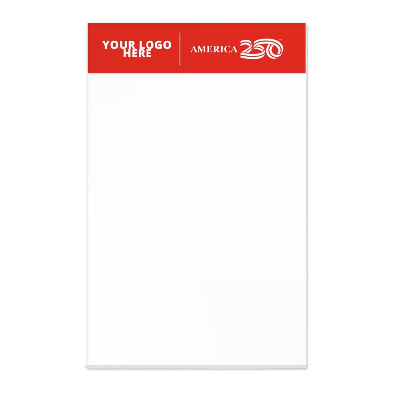 Custom America 250 TM Scratch Pad | 5 1/4" x 8 1/4" | 50 Sheet - 4