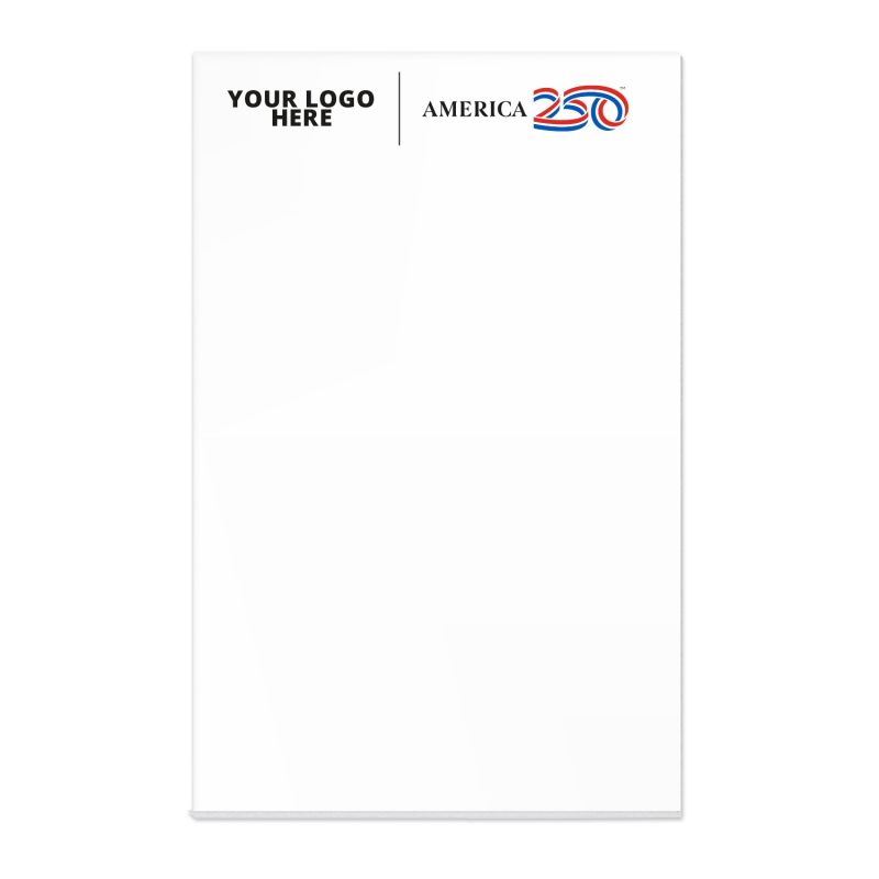 Custom America 250 TM Scratch Pad | 5 1/4" x 8 1/4" | 50 Sheet - 6