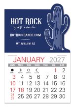 Custom Cactus Shape Value Stick Adhesive Calendar - 3