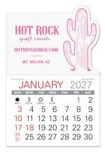 Custom Cactus Shape Value Stick Adhesive Calendar - 4