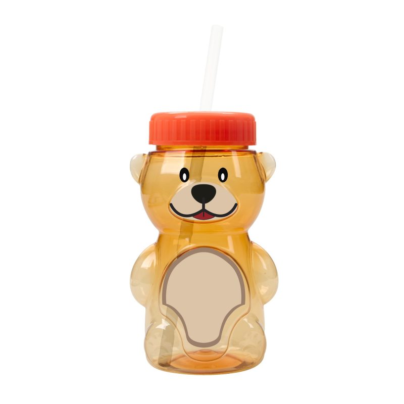 Custom Garyline® Cubbie RPET Bottle with Straw Lid - 20 oz. - 4