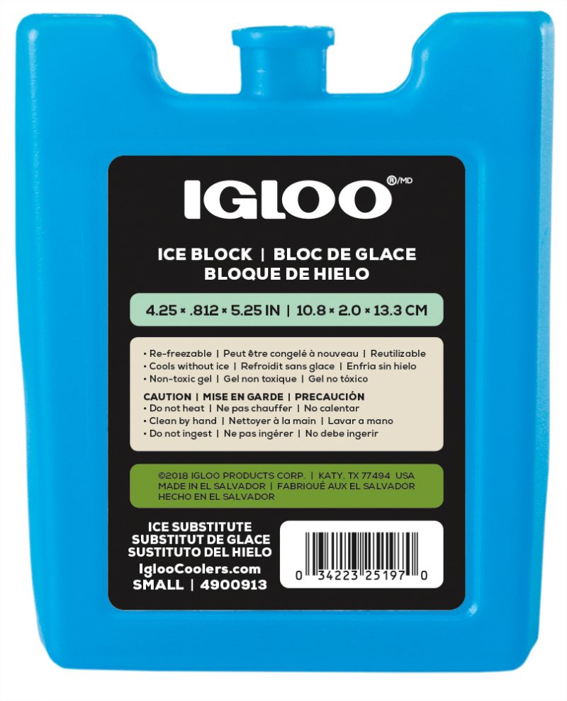 Custom Igloo® Ice Block - Small - Turquoise - 1
