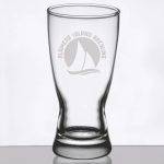 Custom Laser Engraved Libbey® 1178HT Hourglass 10 oz. Rim Tempered Pilsner Glass
