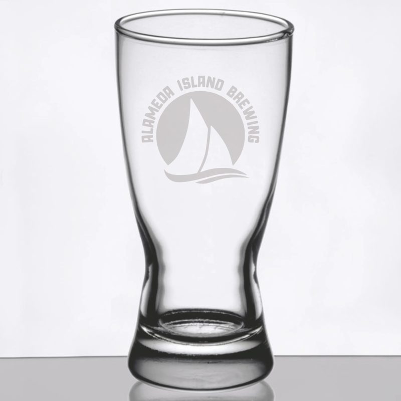 Laser-Engraved-Libbey®-1178HT-Hourglass-10-oz-Rim-Tempered-Pilsner-Glass-GLS-L1178HT Custom Laser Engraved Libbey® 1178HT Hourglass 10 oz. Rim Tempered Pilsner Glass