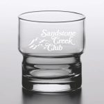 Custom Laser Engraved Libbey® 12037 Newton 10 oz. Stackable Rocks / Old Fashioned Glass