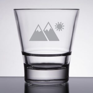 Custom Laser Engraved Libbey® 15712 Endeavor 12 oz. Stackable Rocks Old Fashioned Glass