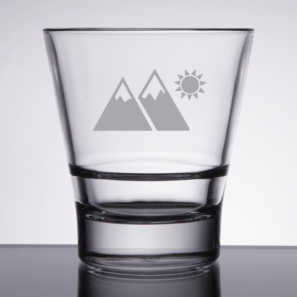 Laser-Engraved-Libbey®-15712-Endeavor-12-oz-Stackable-Rocks-Old-Fashioned-Glass-GLS-L15712 Custom Laser Engraved Libbey® 15712 Endeavor 12 oz. Stackable Rocks Old Fashioned Glass