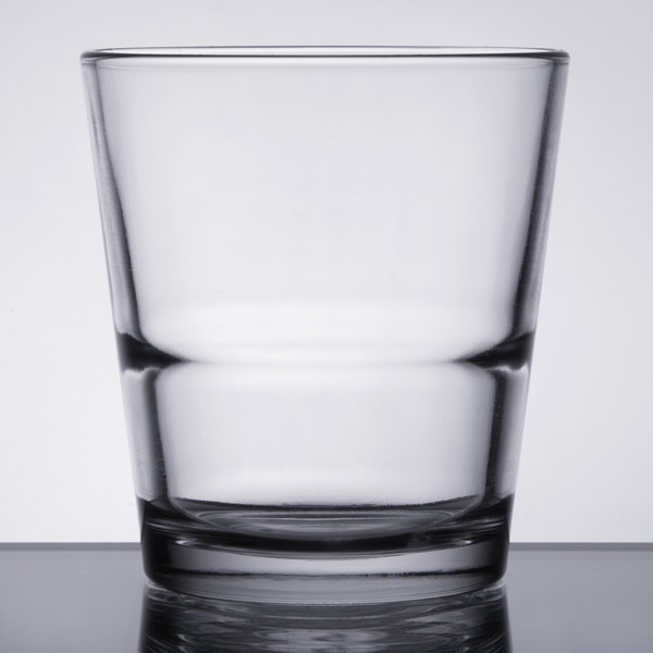 Custom Laser Engraved Libbey® 15766 Restaurant Basics 9 oz. Stackable Rocks Glass - 1