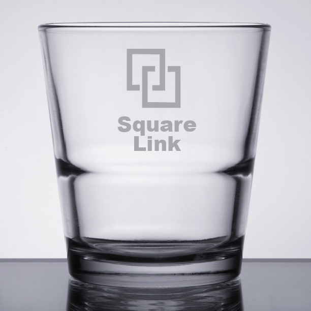 Custom Laser Engraved Libbey® 15766 Restaurant Basics 9 oz. Stackable Rocks Glass