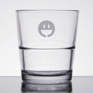 Custom Laser Engraved Libbey® 15769 Restaurant Basics 12 oz. Stackable Rocks Glass
