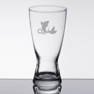 Custom Laser Engraved Libbey® 183 Hourglass 15 oz. Pilsner Glass