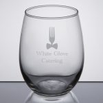 Custom Laser Engraved Libbey® 213 15 oz. Stemless Wine Glass