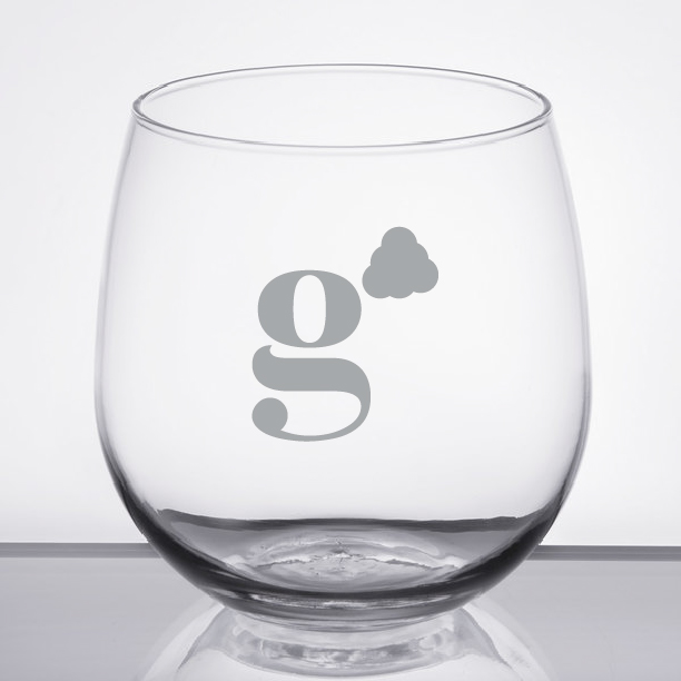 Custom Laser Engraved Libbey® 222 16.75 oz. Stemless Red Wine Glass