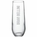 Custom Laser Engraved Libbey® 228 8.5 oz. Stemless Flute Glass