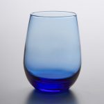 Custom Laser Engraved Libbey® 231L 15.25 oz. Tidal Blue Stemless White Wine Glass - 1