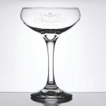 Custom Laser Engraved Libbey® 3055 Perception 8.5 oz. Cocktail Coupe Glass