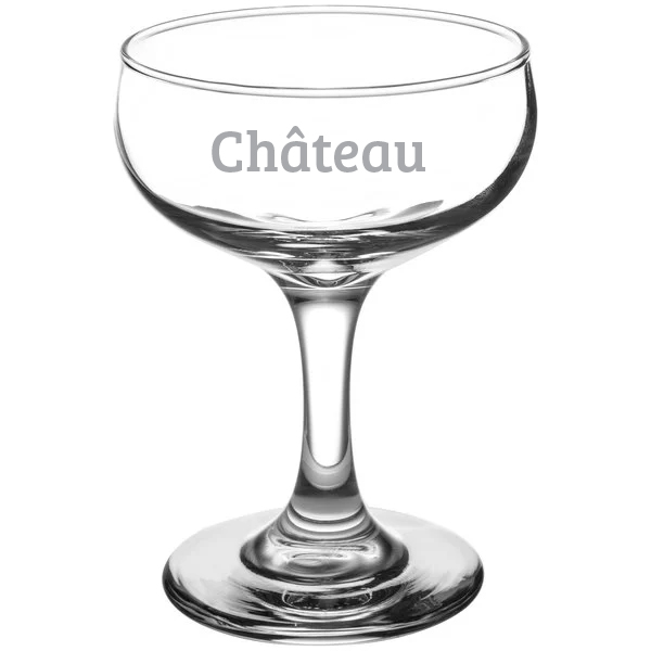 Laser-Engraved-Libbey®-3773-Embassy-55-oz-Champagne-Glass-GLS-L3773 Custom Laser Engraved Libbey® 3773 Embassy 5.5 oz. Champagne Glass