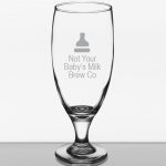 Custom Laser Engraved Libbey® 3804 Embassy 16 oz. Stemmed Pilsner Glass