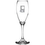 Custom Laser Engraved Libbey® 3996 Teardrop 5.75 oz. Flute Glass