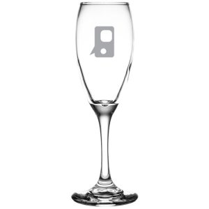 Custom Laser Engraved Libbey® 3996 Teardrop 5.75 oz. Flute Glass