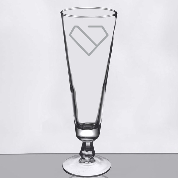 Laser-Engraved-Libbey®-6425-10-oz-Footed-Pilsner-Glass-GLS-L6425 Custom Laser Engraved Libbey® 6425 10 oz. Footed Pilsner Glass